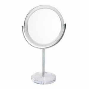 Gillian Jones - Makeup Spejl Bord Silver - LED lys & X10 Forstørrelse