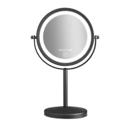 Makeup spejl til bord touch lys - sort
