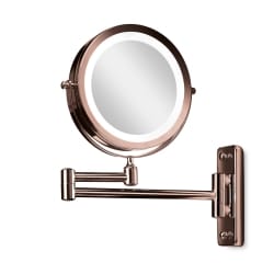 Makeup spejl væg lys og forstørrelse x 10 - kobber