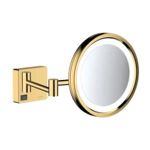 Hansgrohe AddStoris makeup spejl med lys, guld